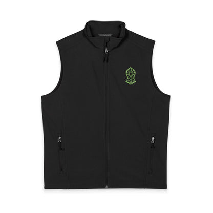 Men's Soft Shell Vest — Neon Green Sandala Logo Embroidered
