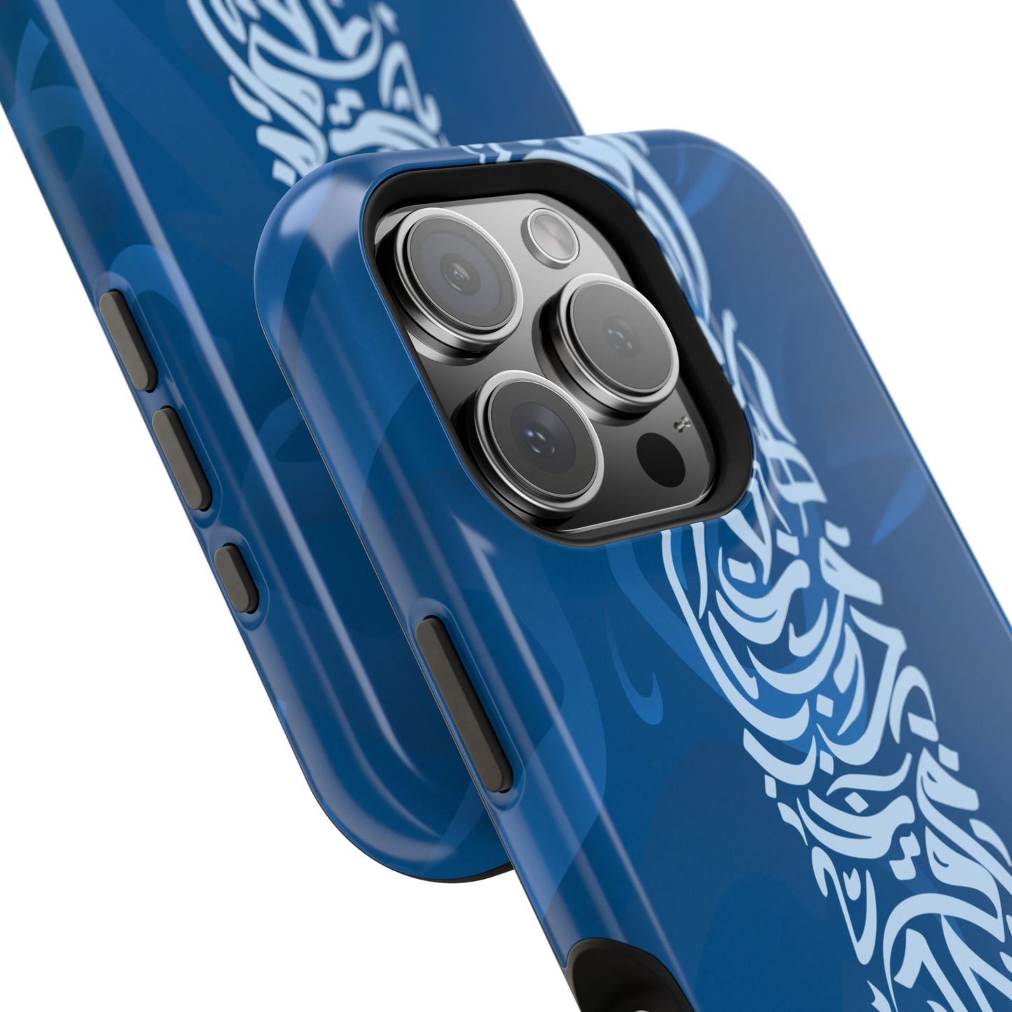 Arabic Blue Calligraphy Design Iphone Magnetic Tough Case