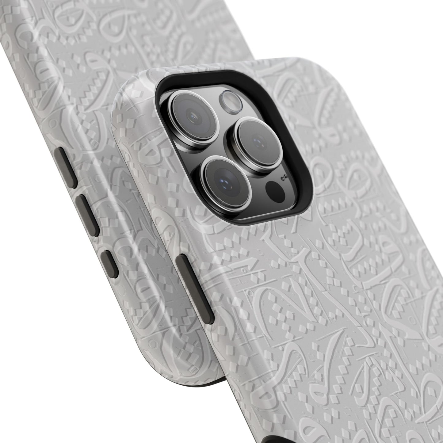 White Arabic calligraphy letters - Iphone Magnetic Tough Case