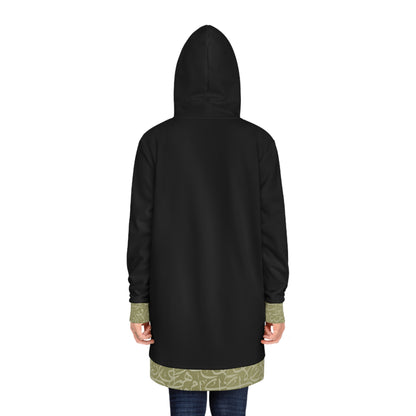Olive green Arabic calligraphy  Design - Stylish Women's Hoodie Dress