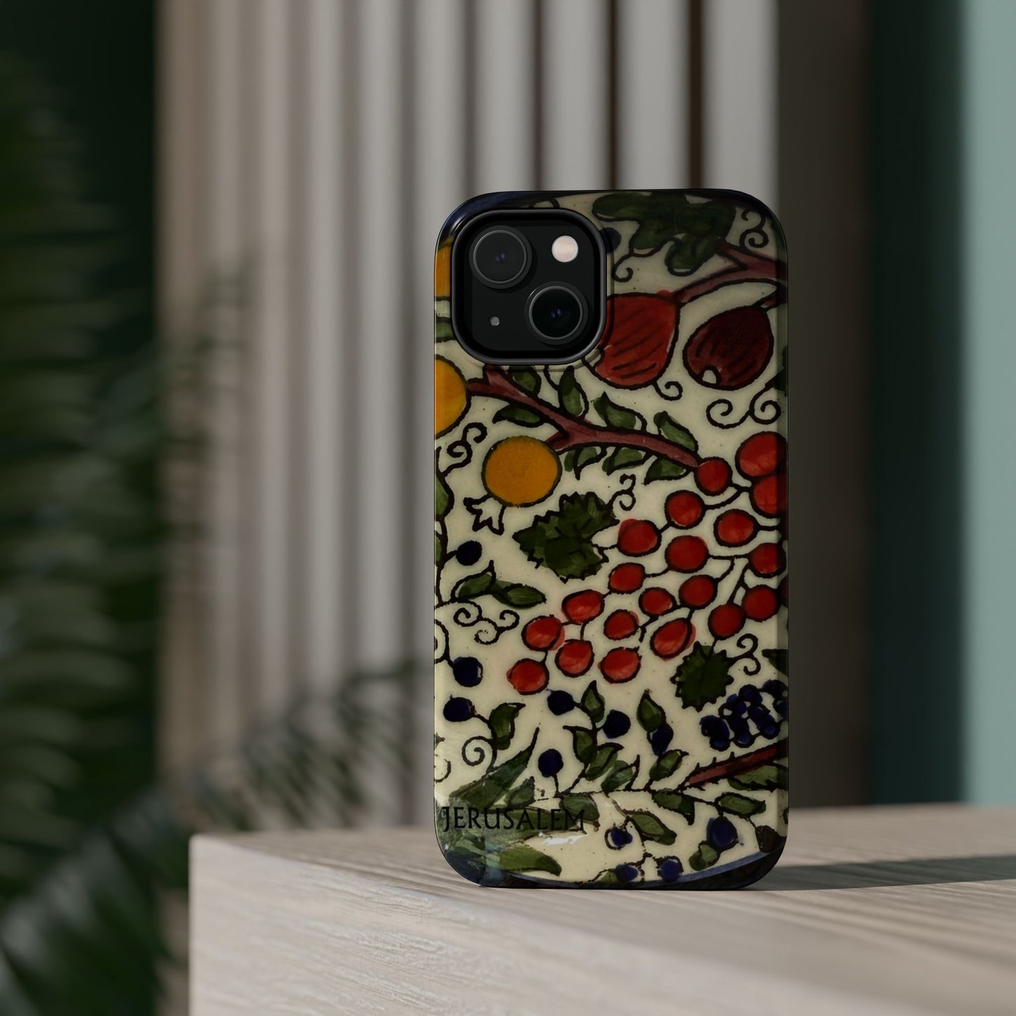 Jerusalem City Fruits Design Iphone Magnetic Tough Case