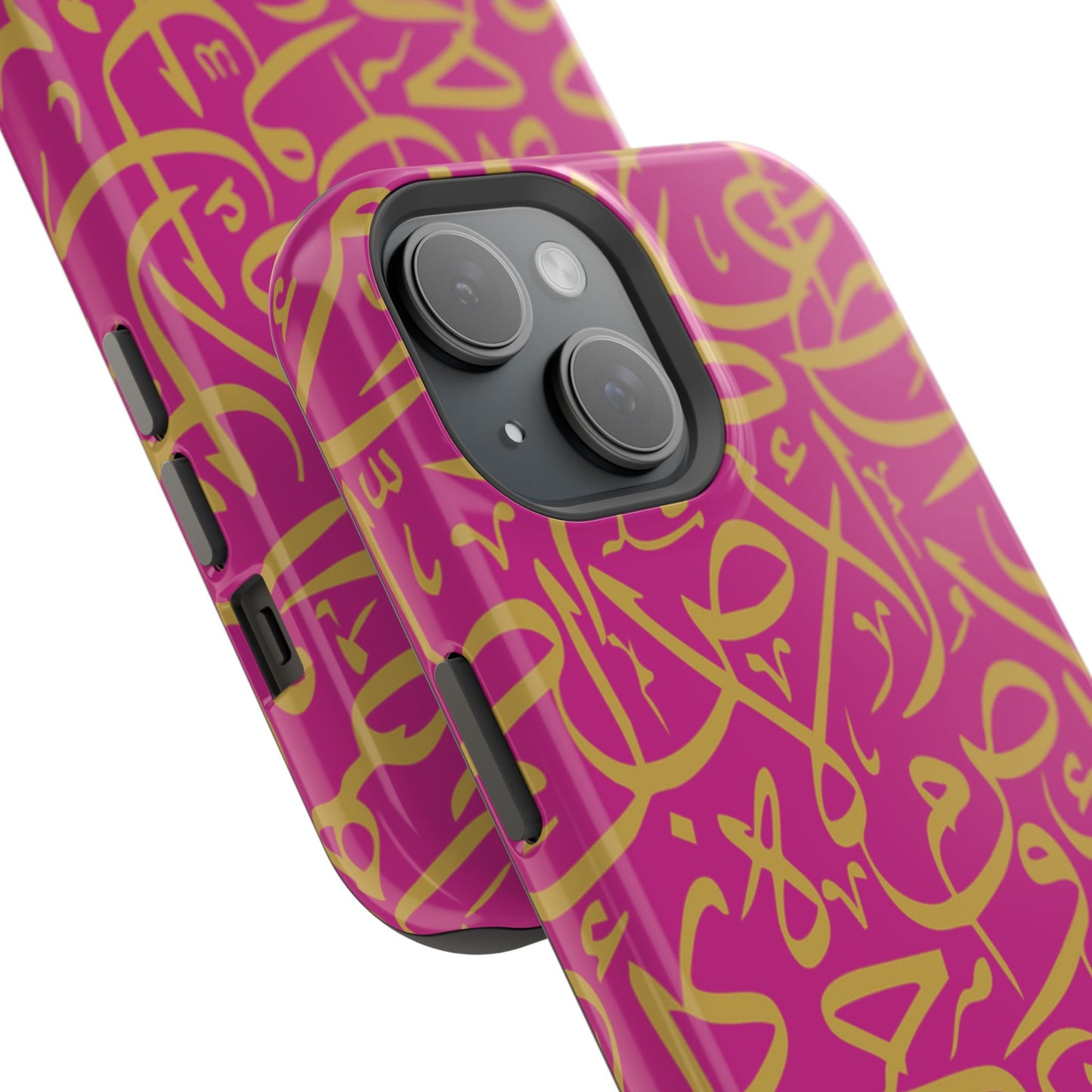 Pink and Gold Arabic Letters  Iphone Magnetic Tough Cases