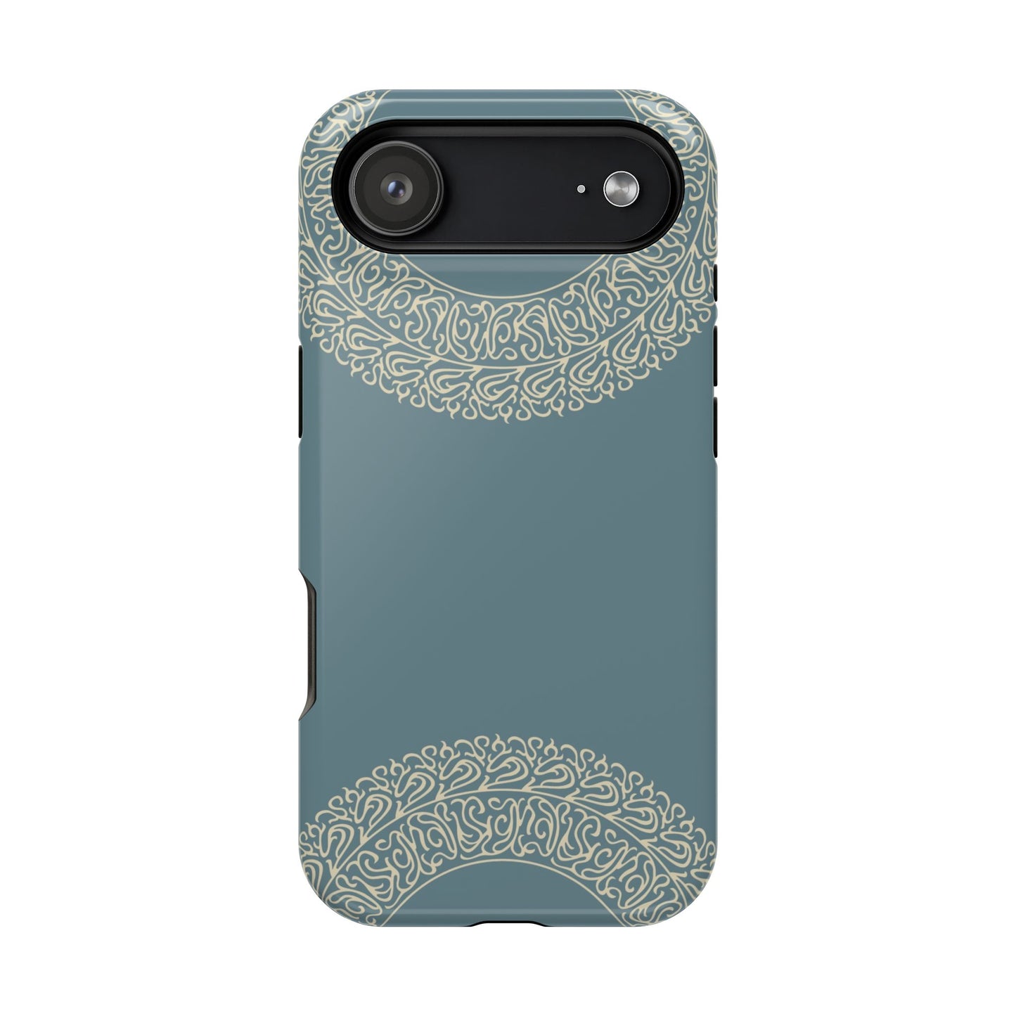 Beige geometric circle  Design - Iphone Magnetic Tough Case