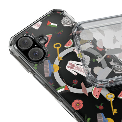 Palestinian Symbols MagSafe Clear Phone Case