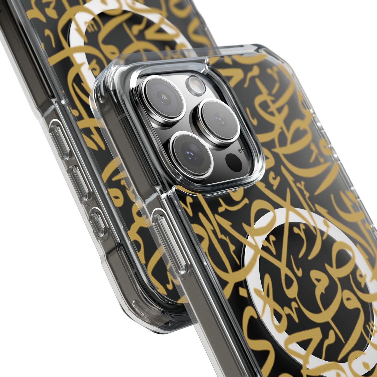 Golden Arabic calligraphy Letters  MagSafe Clear Phone Case