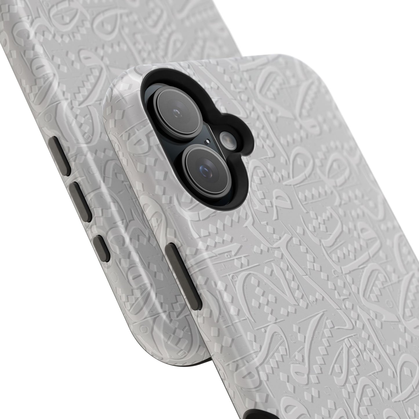 White Arabic calligraphy letters - Iphone Magnetic Tough Case