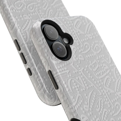 White Arabic calligraphy letters - Iphone Magnetic Tough Case