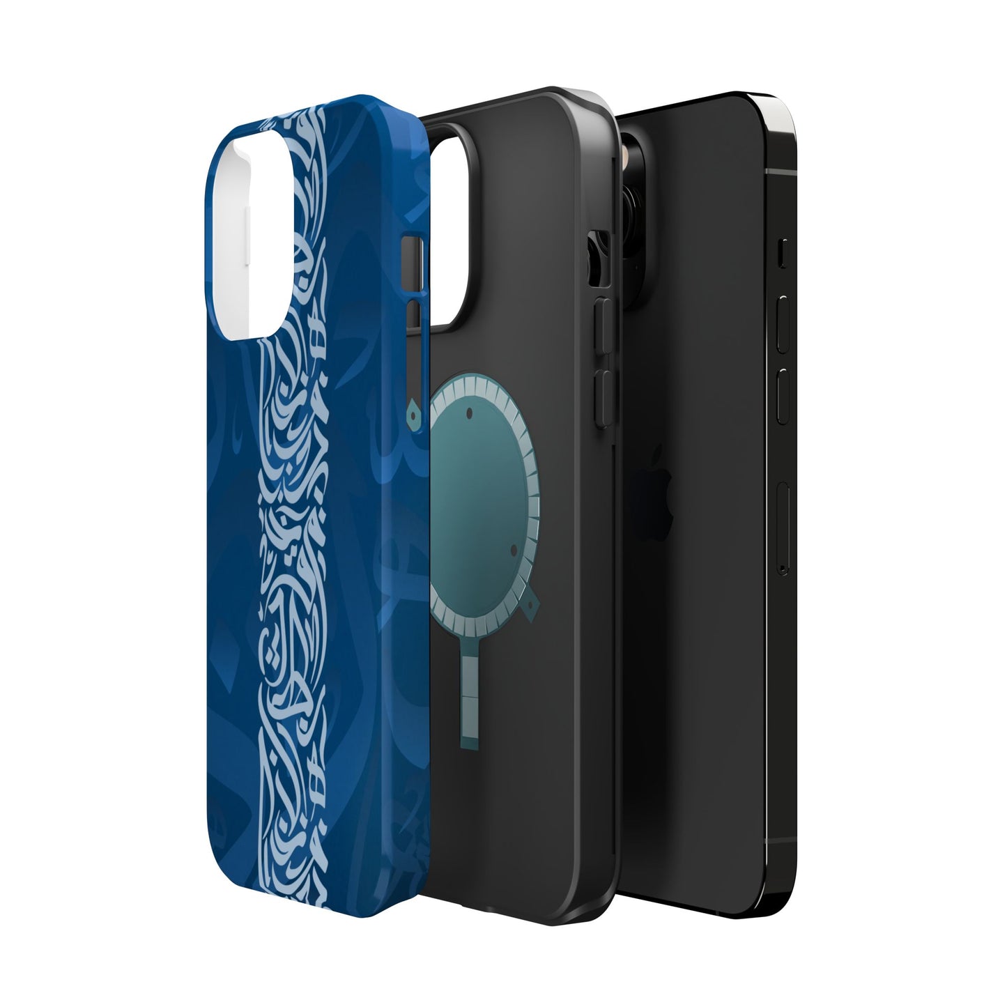 Arabic Blue Calligraphy Design Iphone Magnetic Tough Case
