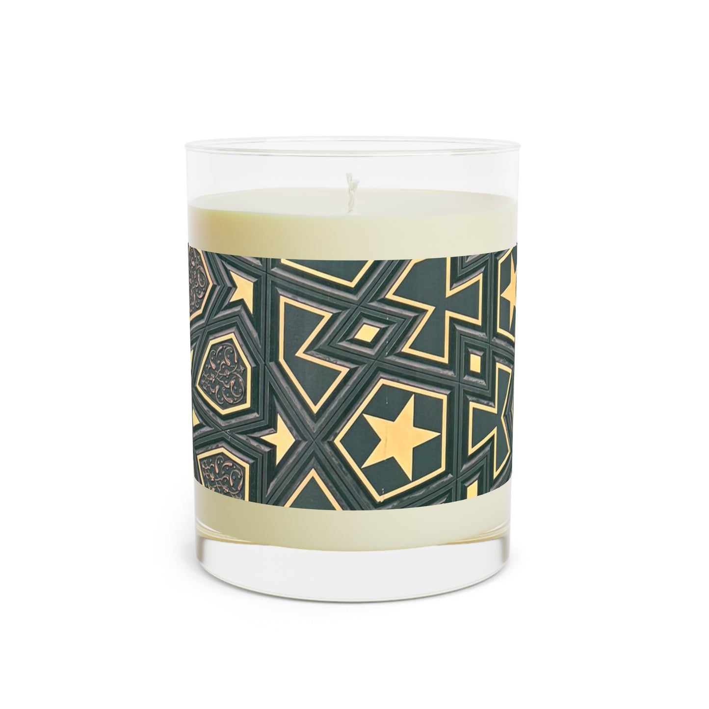 Masjid Al Haram Elegant Geometric Scented Candle - 11oz Soy Wax, Perfect for Home Decor & Gifts