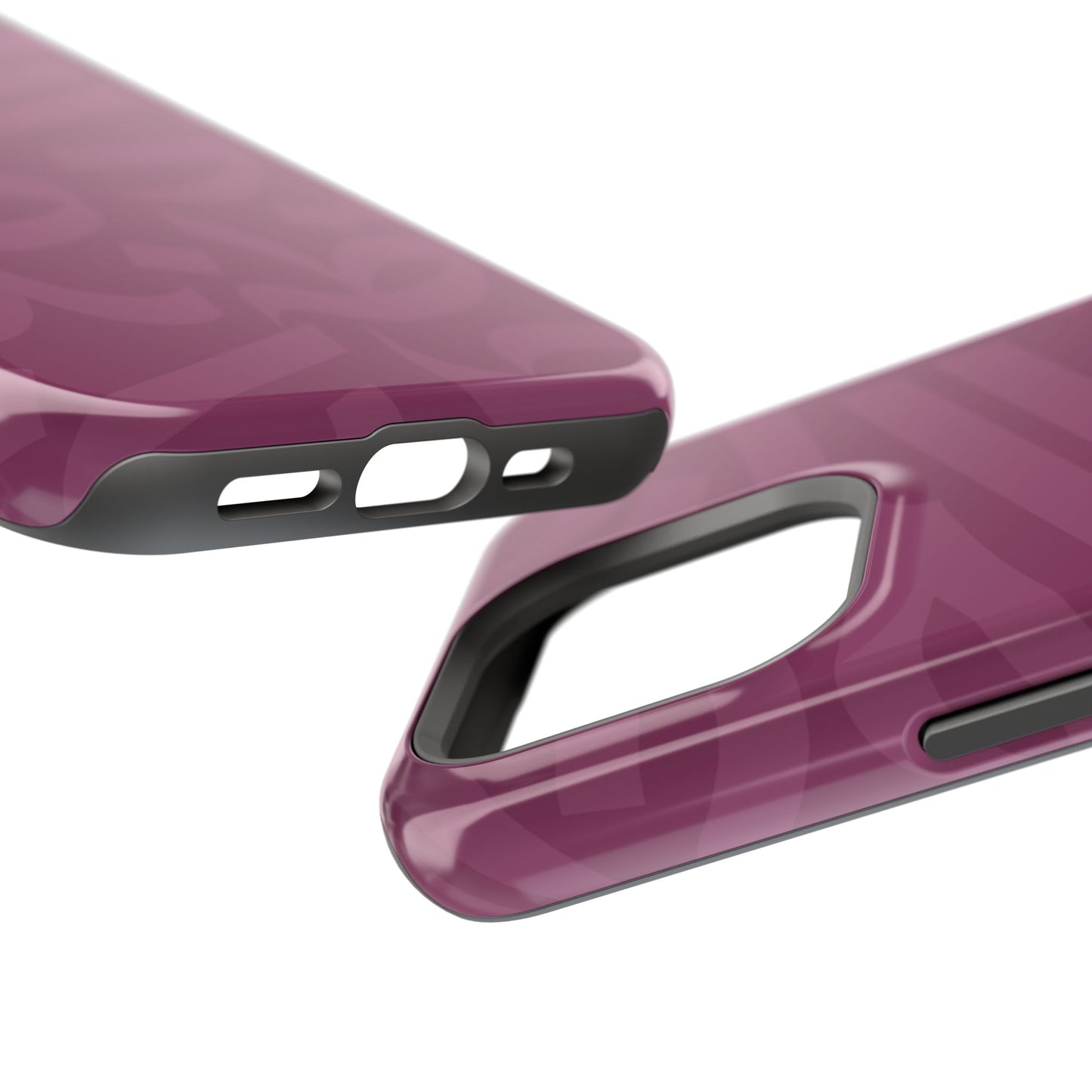 Pink calligraphy Design - Iphone Magnetic Tough Case