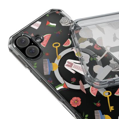 Palestinian Symbols MagSafe Clear Phone Case