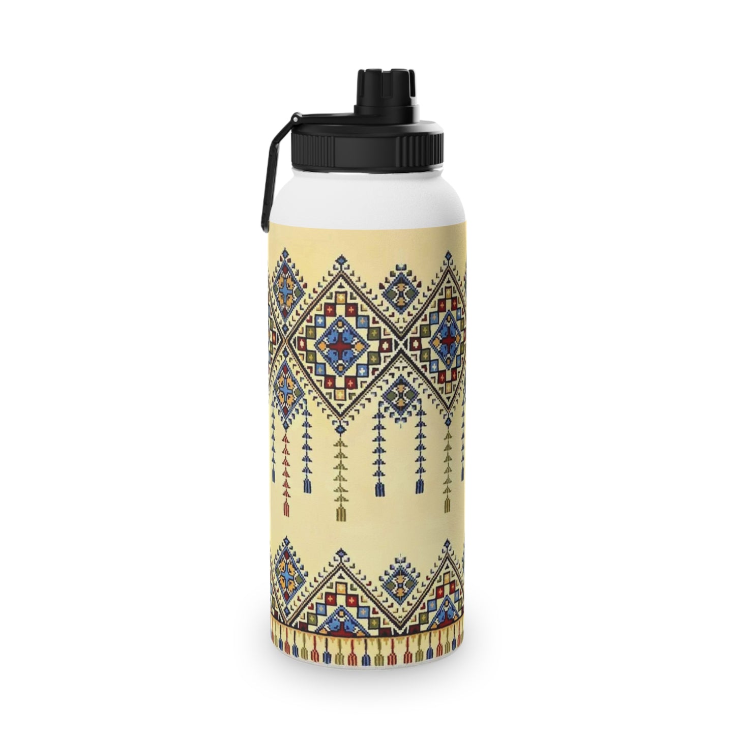 Tatreez Stylish Stainless Steel Water Bottle with Sports Lid