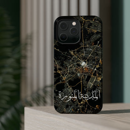 Al Madina Munawarah from Space - City of Lights- Iphone Magnetic Tough Cases