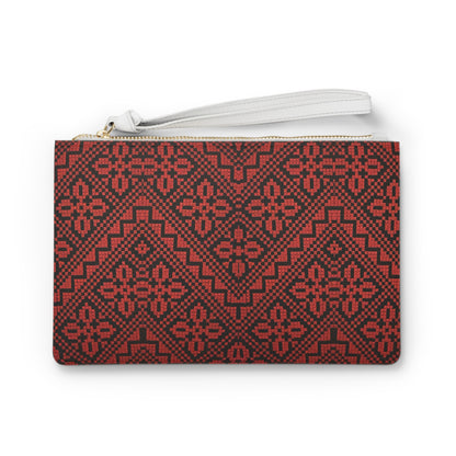 Tatreez Themed Clutch Bag, Stylish Purse