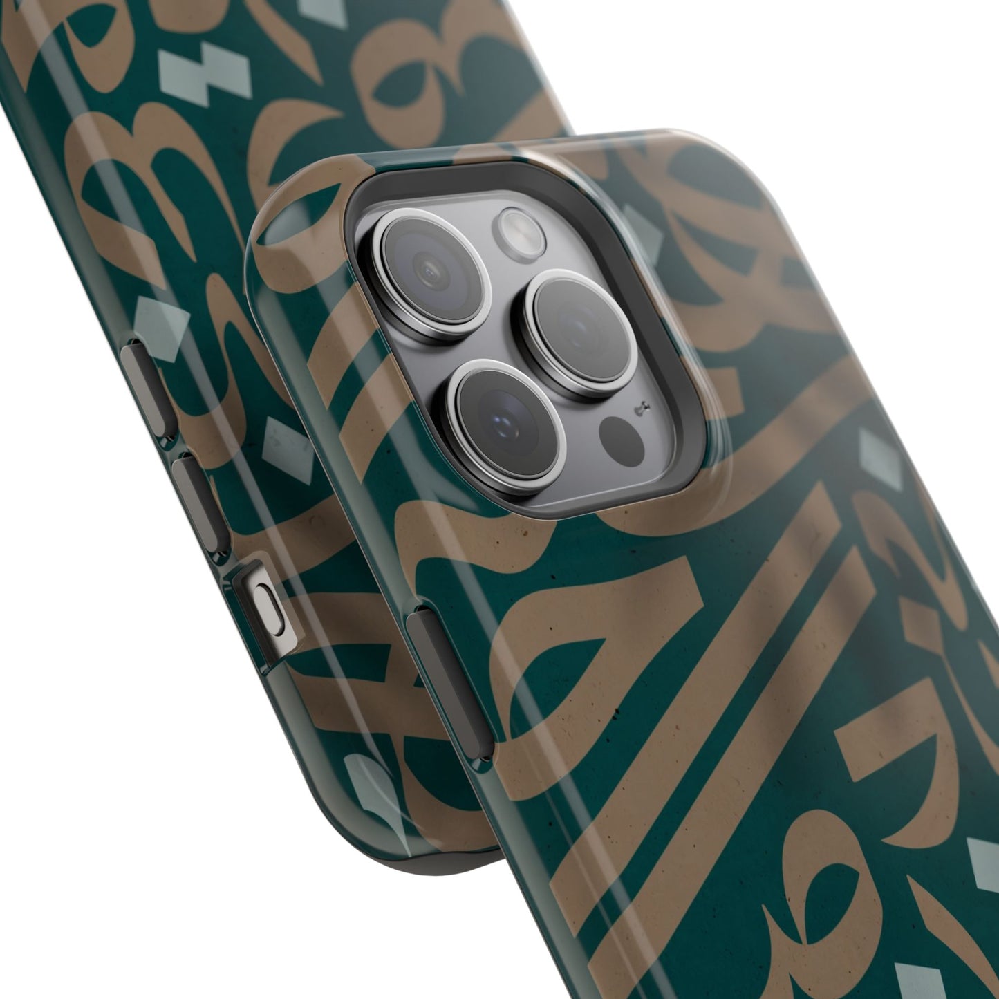 Gold and Green Arabic Calligraphy Design - Iphone Magnetic Tough Case