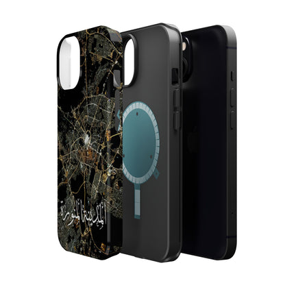 Al Madina Munawarah from Space - City of Lights- Iphone Magnetic Tough Cases