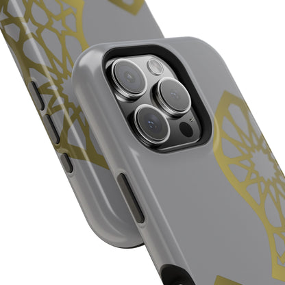 Grey and Gold Sandala Design Iphone Magnetic Tough Cases