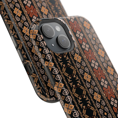 Floral Tatriz geometric Design - Iphone Magnetic Tough Case