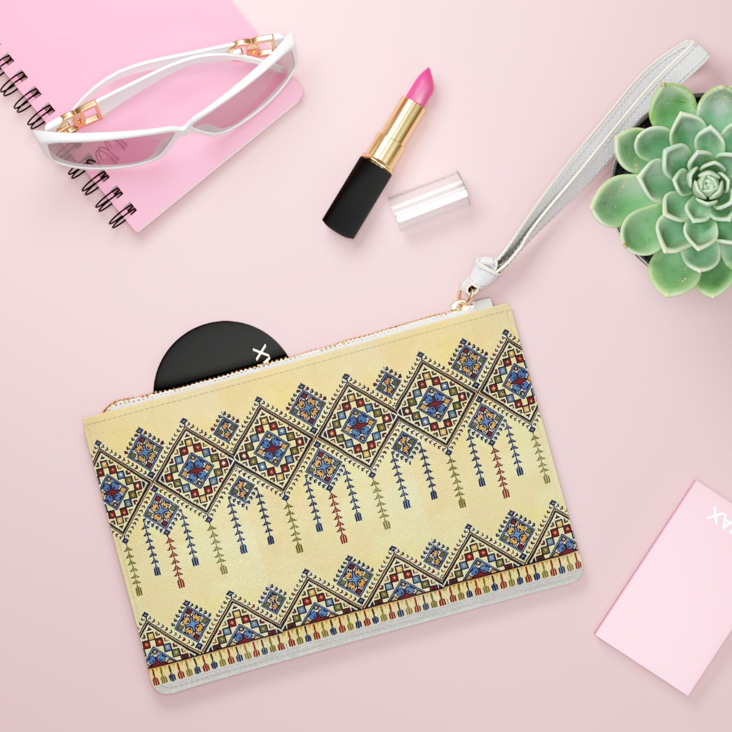 Large* Tatriz Themed Clutch Bag, Stylish Purse