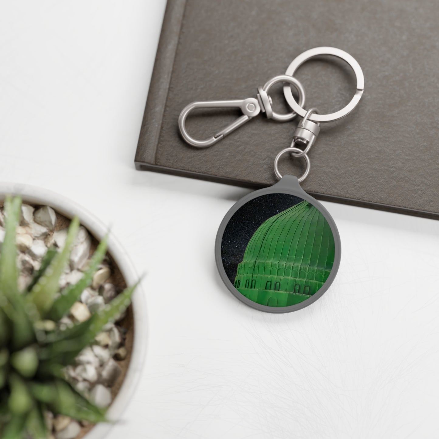 Green Dome  charm/ key ring - Perfect Gift