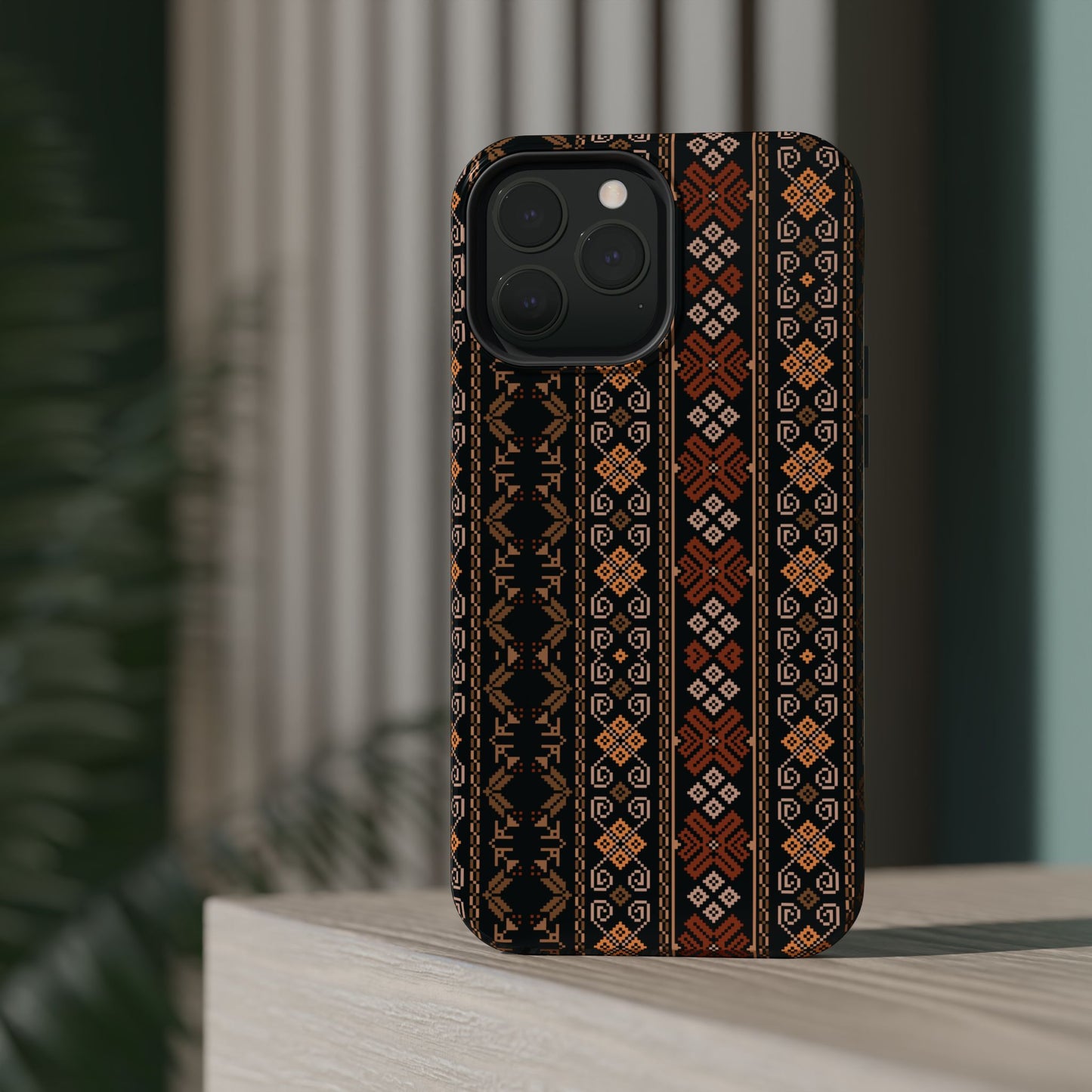 Floral Tatriz geometric Design - Iphone Magnetic Tough Case