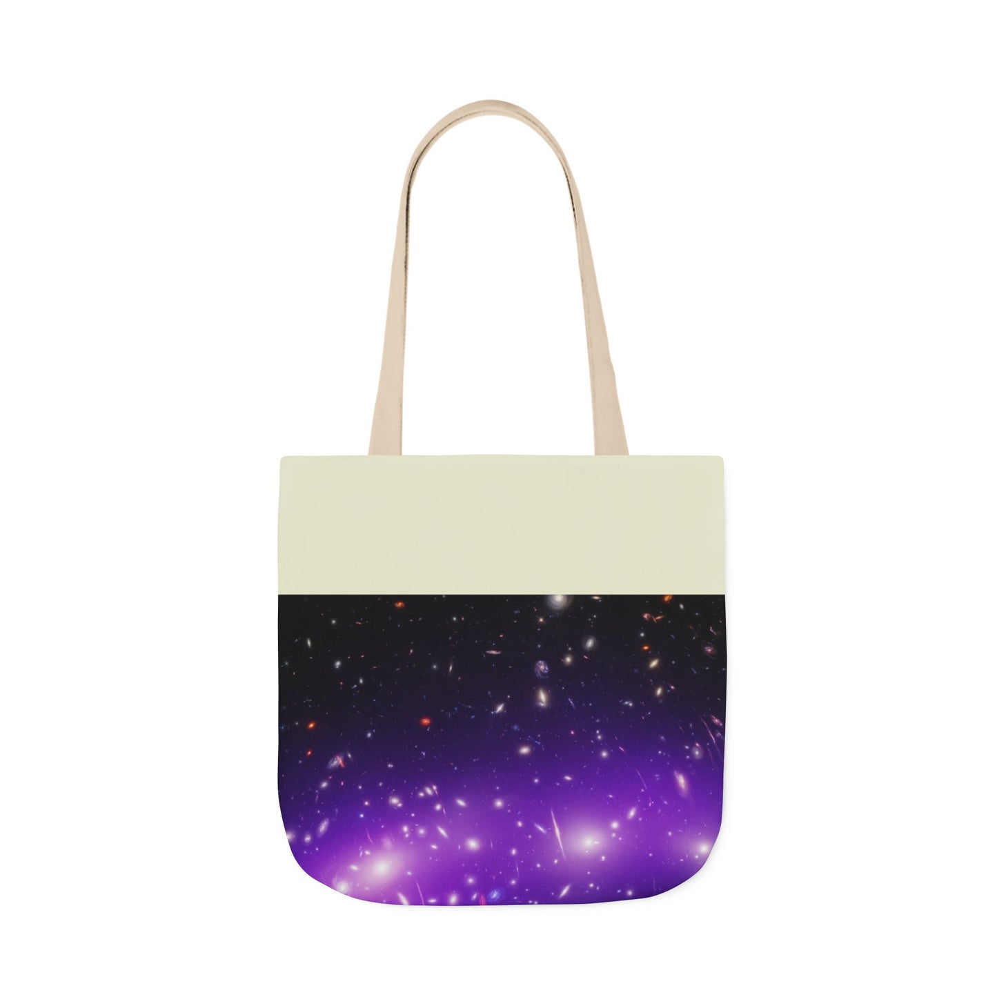 Galaxy Cluster Canvas Tote Bag, 2-Color Straps