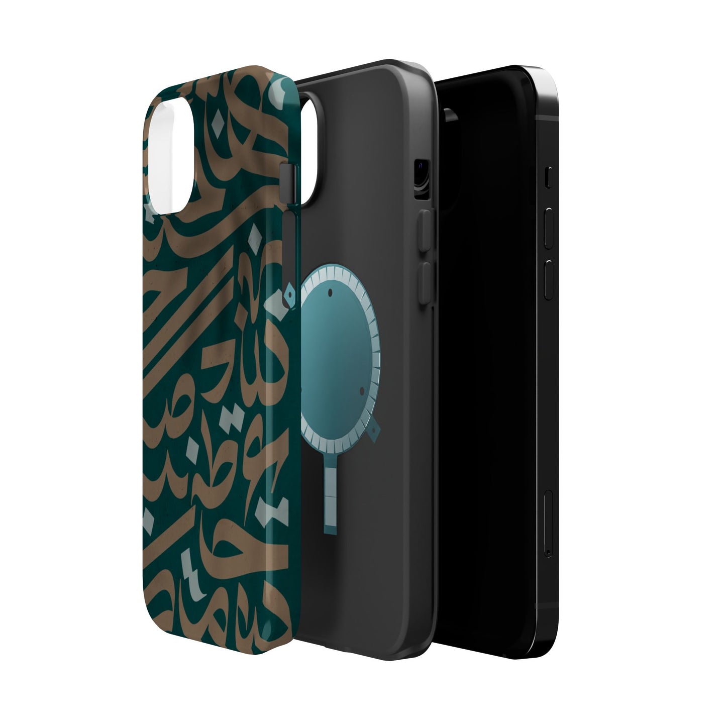 Gold and Green Arabic Calligraphy Design - Iphone Magnetic Tough Case