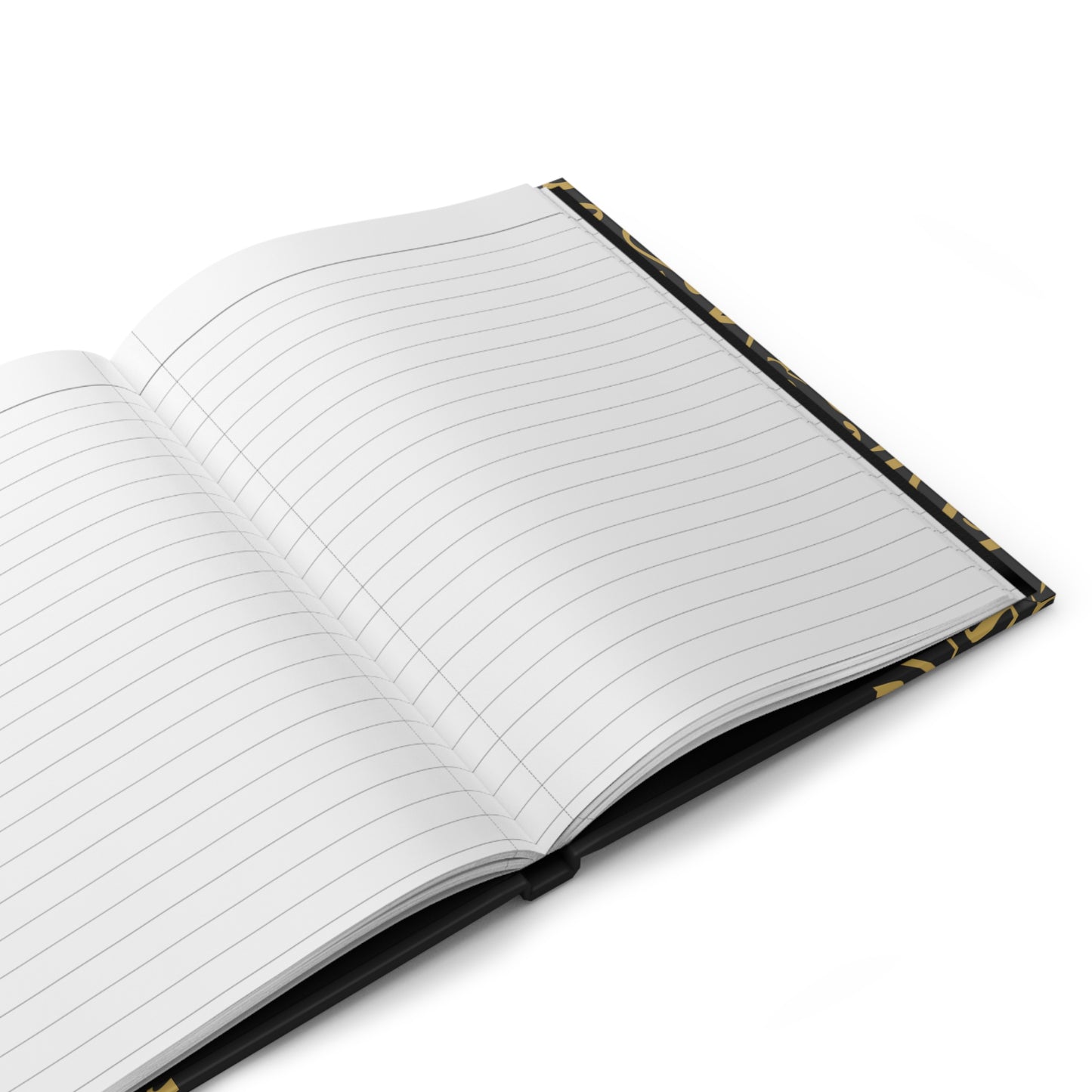 Black and Gold Arabic Letters Hardcover Journal Matte 2