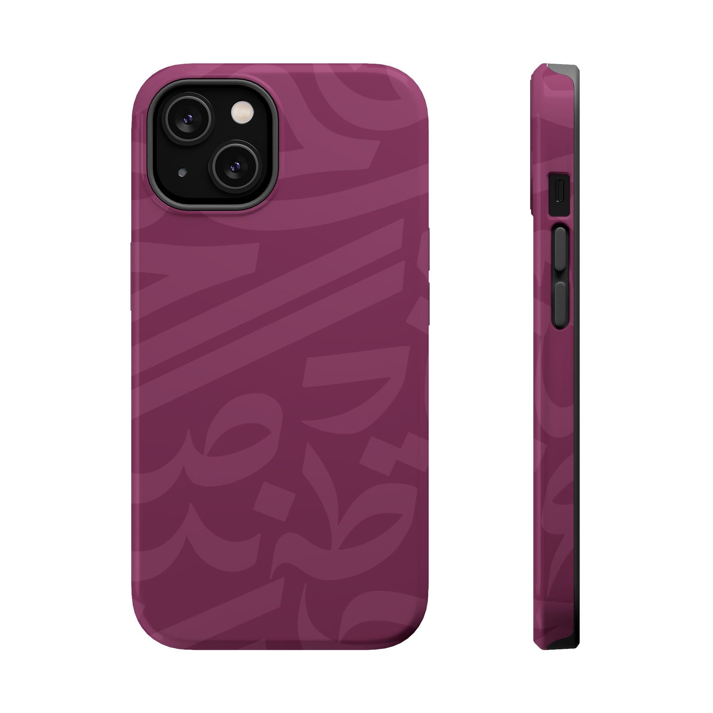 Pink calligraphy Design - Iphone Magnetic Tough Case