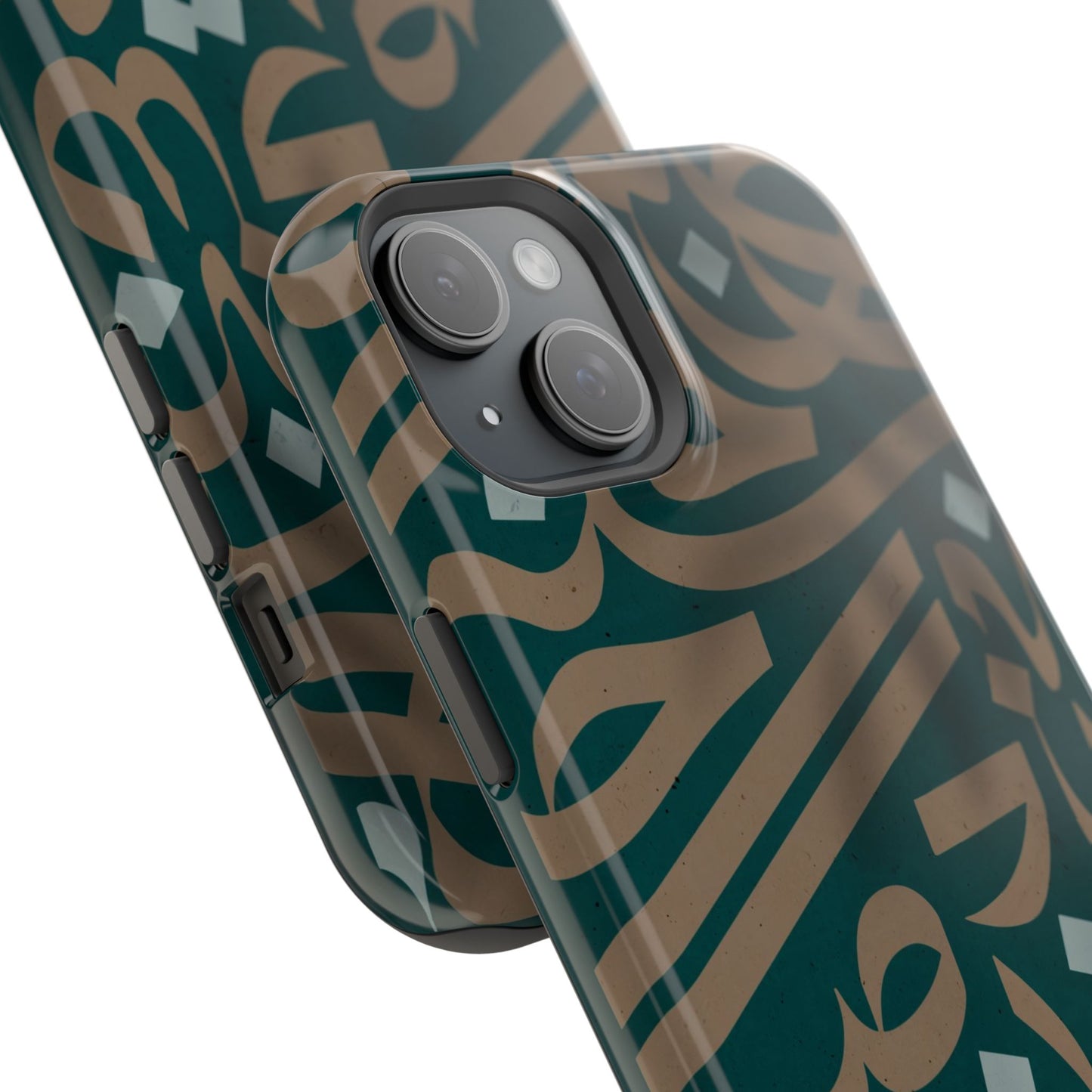 Gold and Green Arabic Calligraphy Design - Iphone Magnetic Tough Case