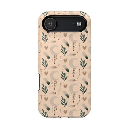 Crescent 🌙  and Hearts Design Iphone Magnetic Tough Cases