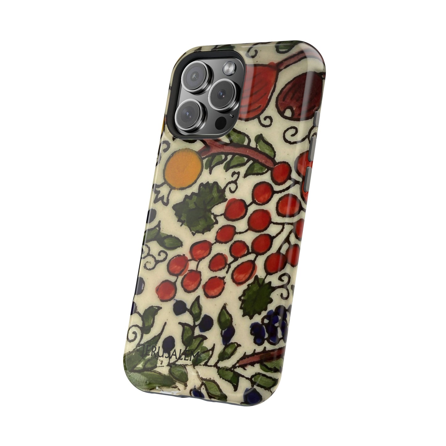 Jerusalem City Fruits Design Iphone Magnetic Tough Case