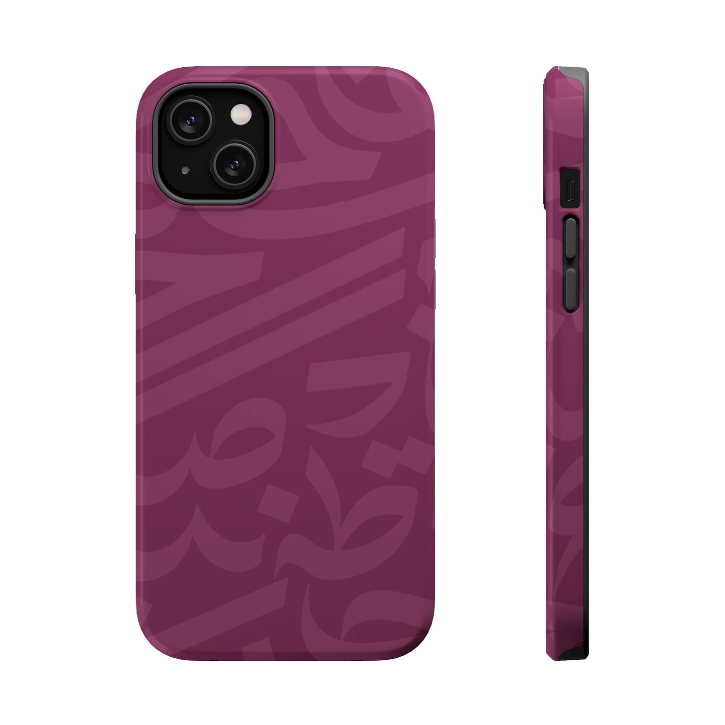 Pink calligraphy Design - Iphone Magnetic Tough Case