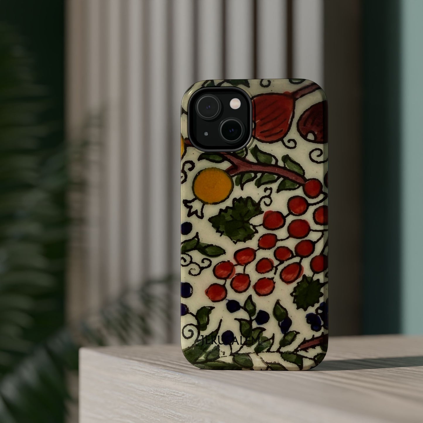 Jerusalem City Fruits Design Iphone Magnetic Tough Case