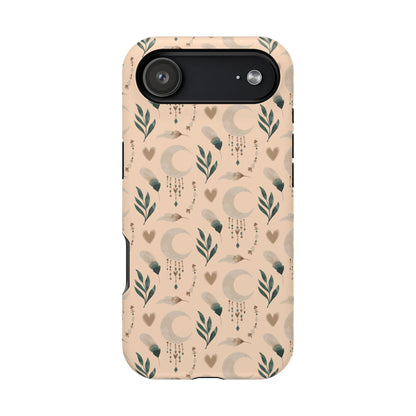 Crescent 🌙  and Hearts Design Iphone Magnetic Tough Cases
