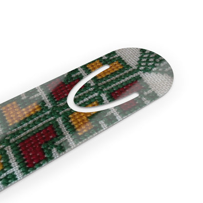 Tatriz Green, Yellow, and Red  Bookmark - Stylish Metal Page Holder