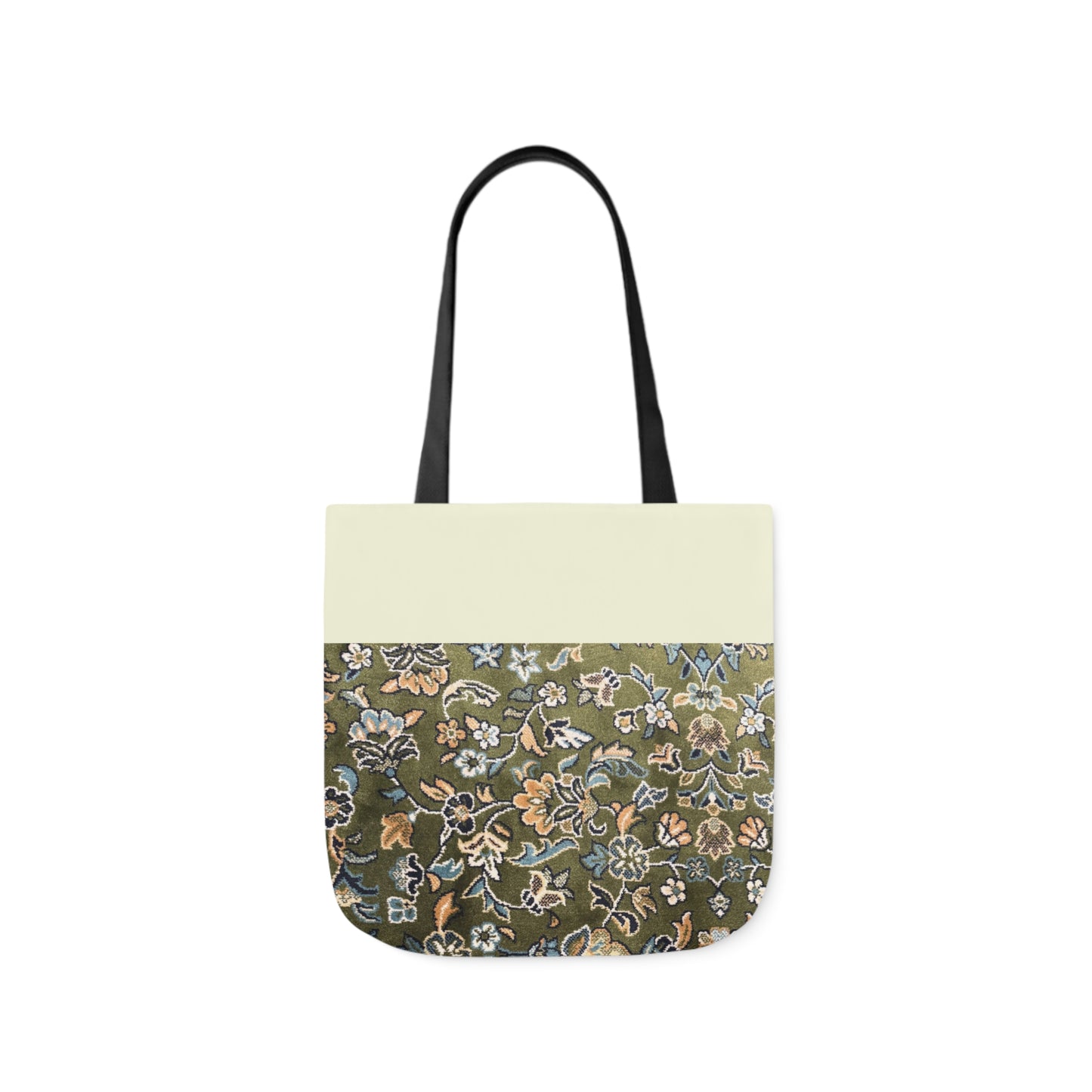 Rawdah Canvas Tote Bag, 3-Color Straps