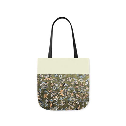 Rawdah Canvas Tote Bag, 3-Color Straps