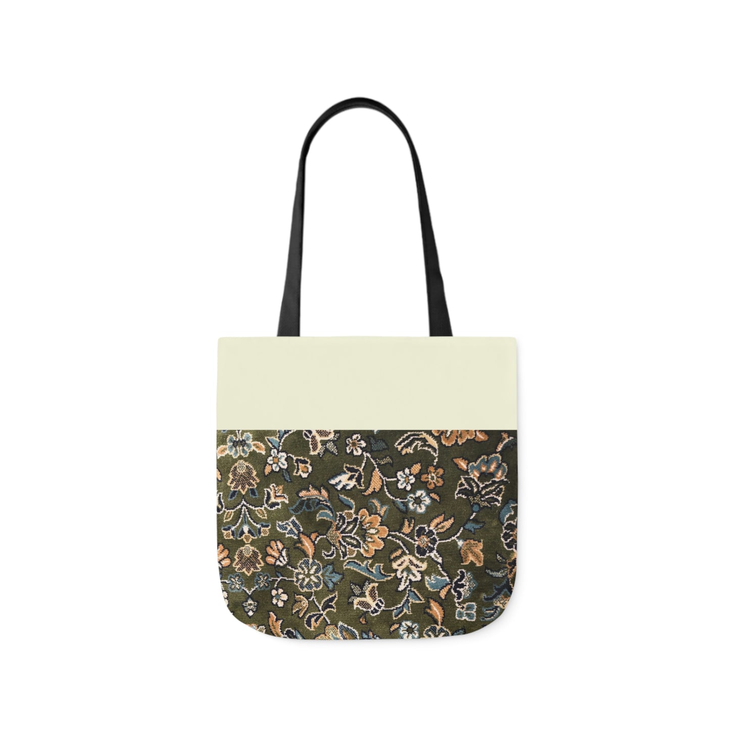 Rawdah Canvas Tote Bag, 3-Color Straps