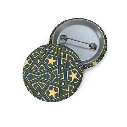 Masjid Al Haram Patterned Pin Buttons - Stylish, Unique Badges for Every Occasion