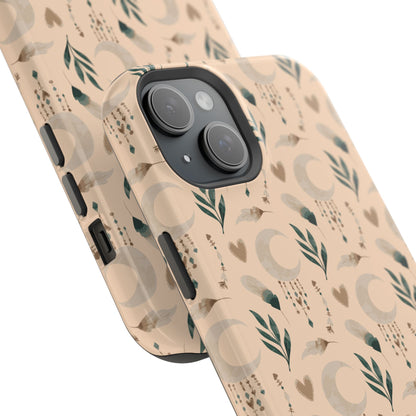 Crescent 🌙  and Hearts Design Iphone Magnetic Tough Cases