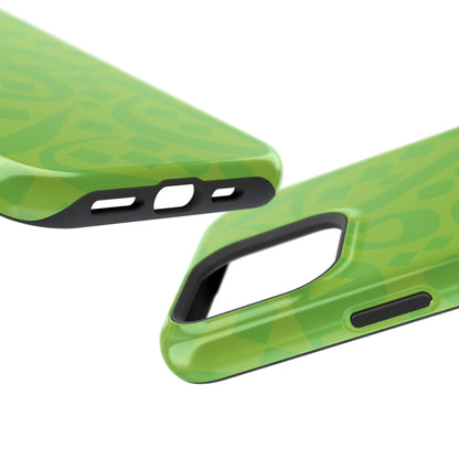 Green calligraphy Design - Iphone Magnetic Tough Case