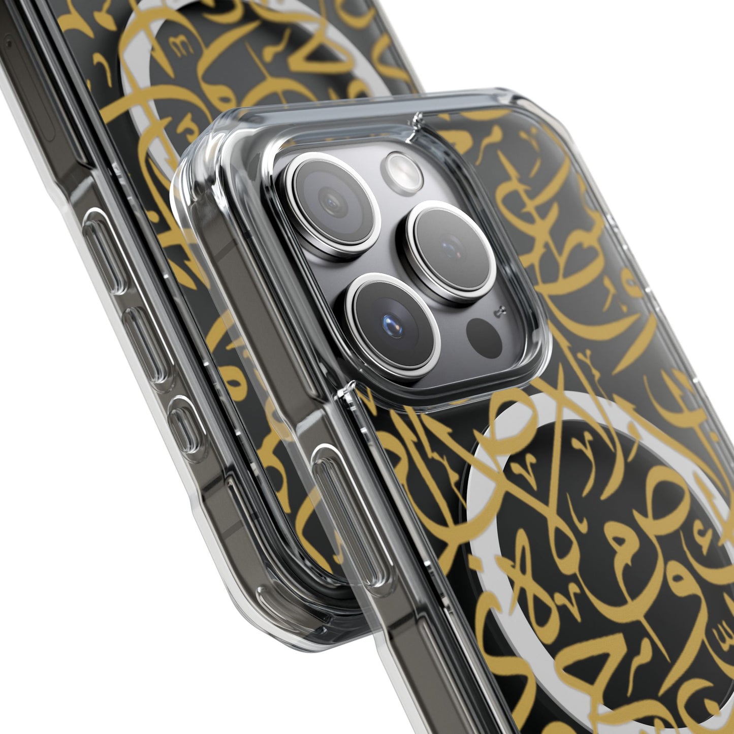 Golden Arabic calligraphy Letters  MagSafe Clear Phone Case
