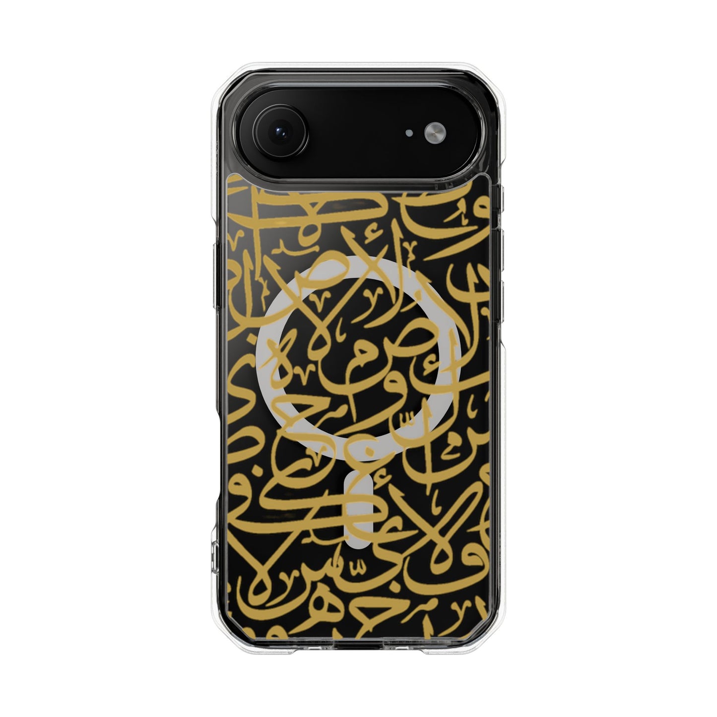 Golden Arabic calligraphy Letters  MagSafe Clear Phone Case
