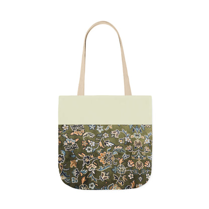 Rawdah Canvas Tote Bag, 3-Color Straps