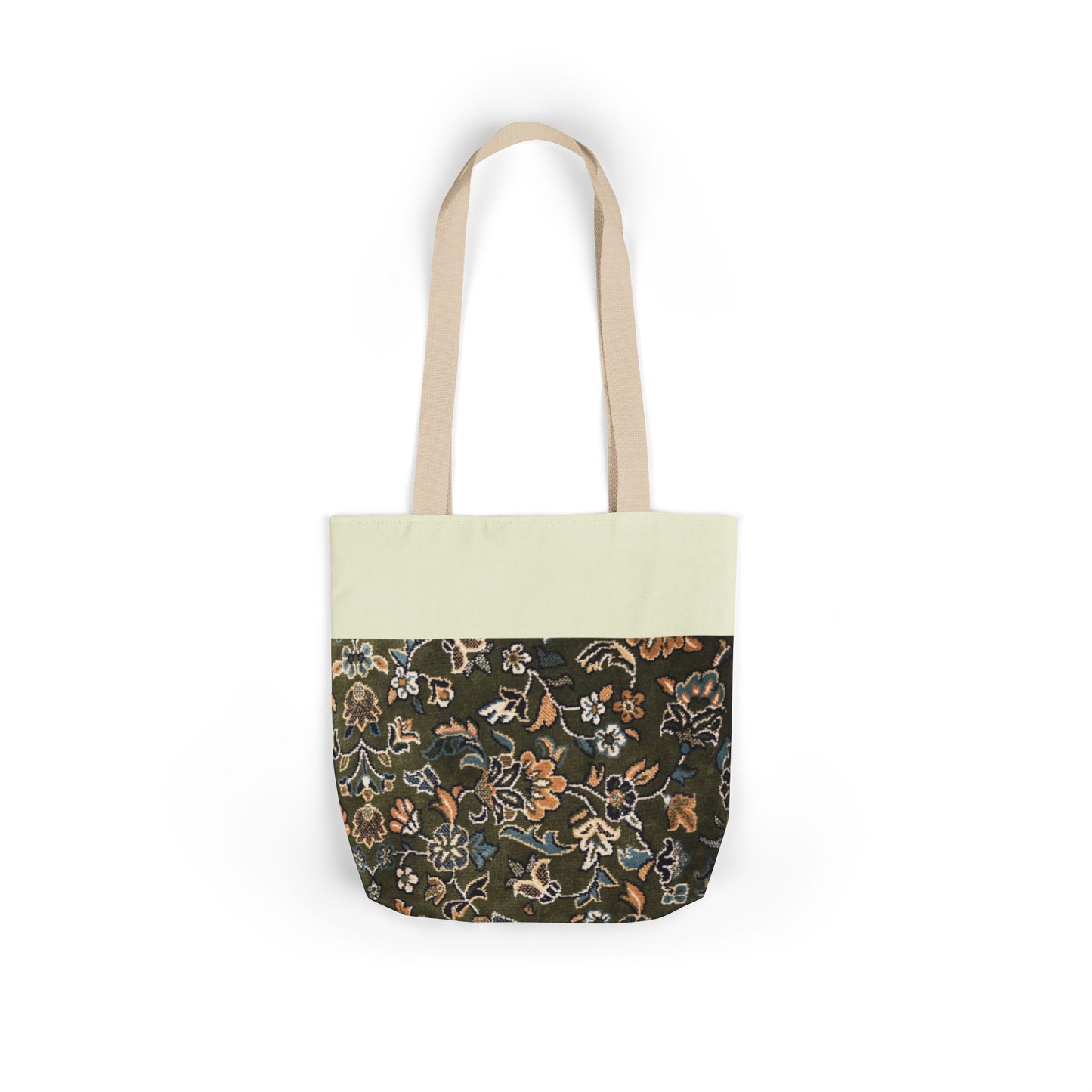 Rawdah Canvas Tote Bag, 3-Color Straps