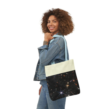 Deep Space Early Universe Canvas Tote Bag, 3-Color Straps