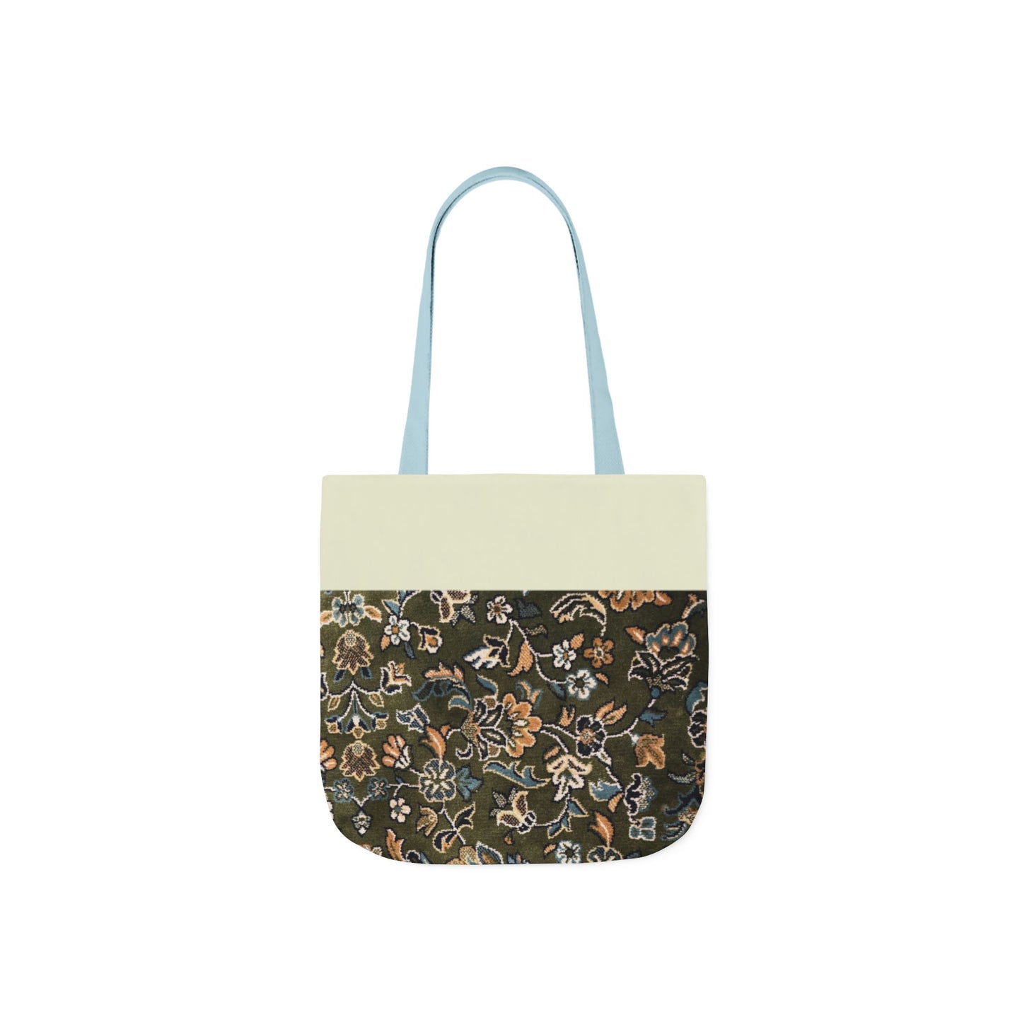 Rawdah Canvas Tote Bag, 3-Color Straps