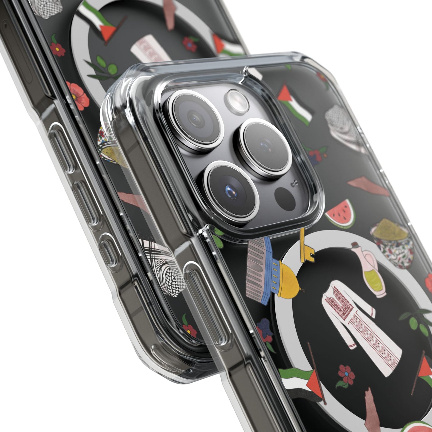 Palestinian Symbols MagSafe Clear Phone Case