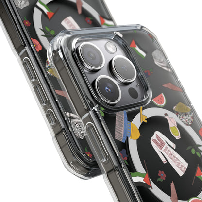 Palestinian Symbols MagSafe Clear Phone Case